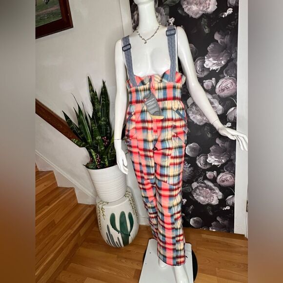 Free People All Prepped Printed Bib/size XS new - Picture 8 of 10